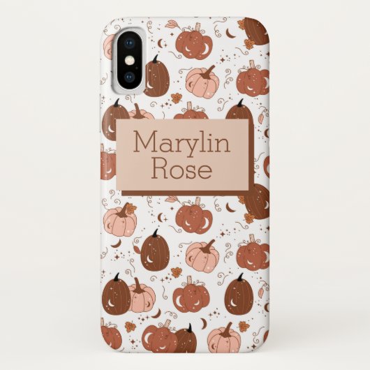 FALL AND AUTUNM PUMPKIN VIBES CUSTOMIZABLE Case-Mate iPhone CASE (Achterkant)