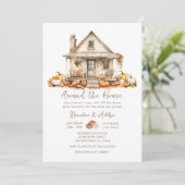 Fall Around the House Couples Bridal Shower Kaart (Staand voorkant)