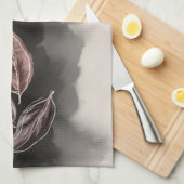 Fall Atumn Leaves Mid century Modern Theedoek (Quarter Fold)