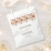 Fall Autumn Leaves Rustic Country Boho Wedding Bedankzakje (Geknipt)