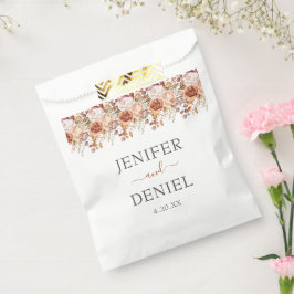 Fall Autumn Leaves Rustic Country Boho Wedding Bedankzakje