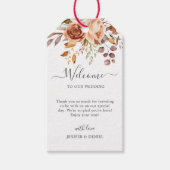 Fall Autumn Leaves Rustic Country Boho Wedding Cadeaulabel (Voorkant)