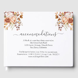 Fall Autumn Leaves Rustic Country Boho Wedding Gastenboek