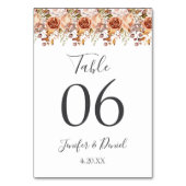 Fall Autumn Leaves Rustic Country Boho Wedding Kaart (Voorkant)