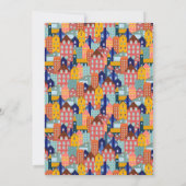 Fall Autumn Pumpkins Neighborhood Block Party Kaart (Achterkant)