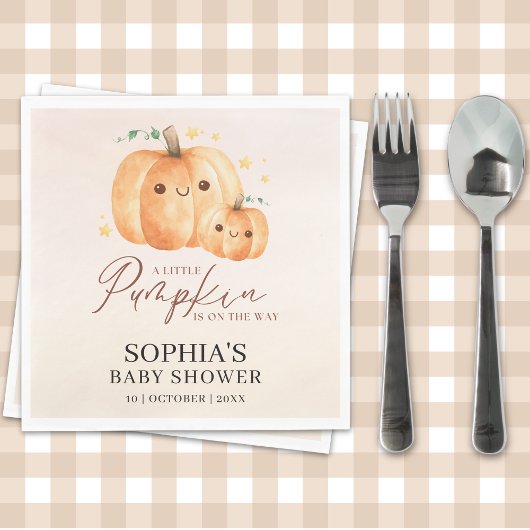 Fall Baby Shower – "A Little Pumpkin Is on the way Servet