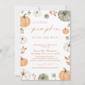Fall Baby Shower | Boho A Little Pumpkin Kaart (Voorkant)