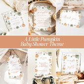 Fall Baby Shower | Boho A Little Pumpkin Kaart
