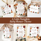 Fall Baby Shower Cards and Gifts Sign, Pumpkin Poster