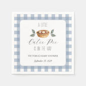 Fall Baby Shower Napkins, Little Cutie Pie Napkins Servet (Voorkant)