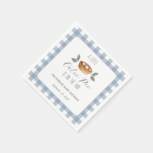 Fall Baby Shower Napkins, Little Cutie Pie Napkins Servet (Hoek)