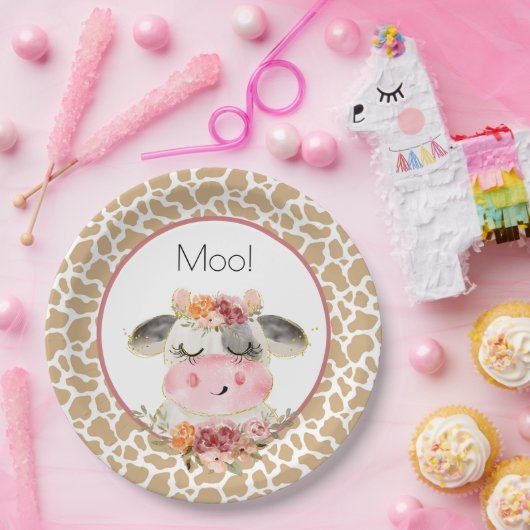 Fall Barnyard Birthday Plate Oink Moo Cockadoodle Papieren Bordje (Feest)