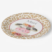 Fall Barnyard Birthday Plate Oink Moo Cockadoodle Papieren Bordje (Gekanteld)