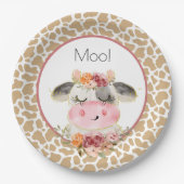 Fall Barnyard Birthday Plate Oink Moo Cockadoodle Papieren Bordje (Voorkant)