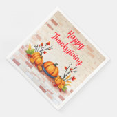 Fall Beautiful Popular Happy Thanksgiving Servet (Hoek)