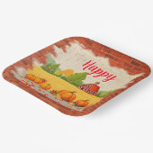 Fall Beautiful Trendy Happy Thanksgiving Papieren Bordje (Gebogen)