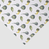 Fall Birthday Autumn Party Green Pumpkins Tissuepapier (Detail)