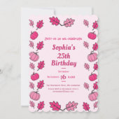 Fall Birthday Party Invitation Kaart (Voorkant)