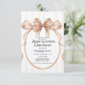 Fall Boho Bow appreciation party grateful party  Kaart (Staand voorkant)