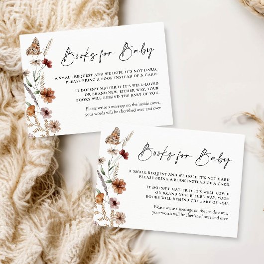 Fall Books for Baby Card Notitiekaartje