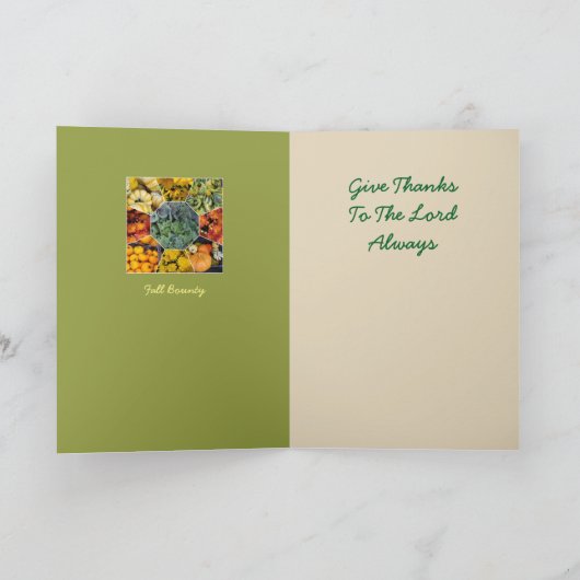 FALL BOUNTY - GREETING CARD KAART (Binnen)