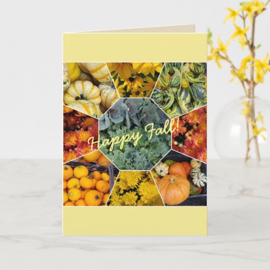 FALL BOUNTY - GREETING CARD KAART (Gele Bloem)
