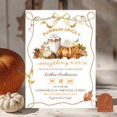 Fall Bow Coquette Pumpkin spice Kaart