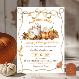 Fall Bow Coquette Pumpkin spice Kaart