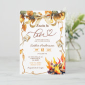 Fall Bow Coquette s'more to love baby shower Kaart (Staand voorkant)