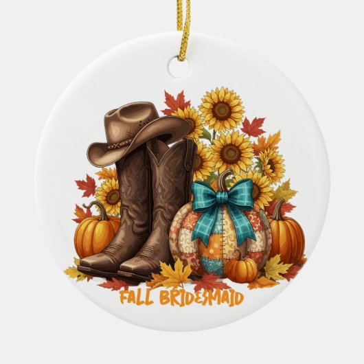 Fall Bridesmaid Ornament (Voorkant)