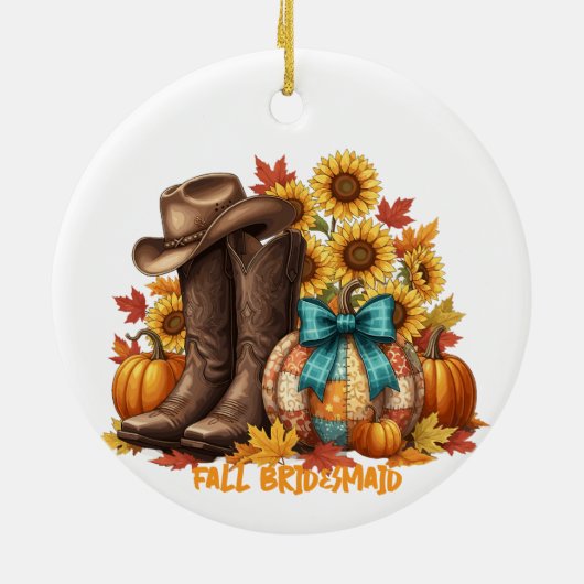 Fall Bridesmaid Ornament (Achterkant)