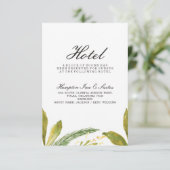 Fall bruiloft Hotel Card - Rustic Harvest Greenery Informatiekaartje (Staand voorkant)