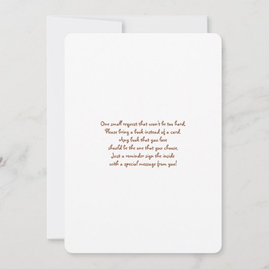 Fall Brunch Baby Shower Invitation Kaart (Achterkant)