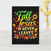 Fall Christian Thanksgiving Jesus My Favourite Sea Kaart (Gele Bloem)