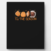 Fall Coffee Cute Lover Halloween Pumpkin Latte Dri Fotoplaat (Voorkant)