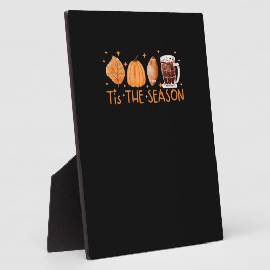 Fall Coffee Cute Lover Halloween Pumpkin Latte Dri Fotoplaat (Zijkant)