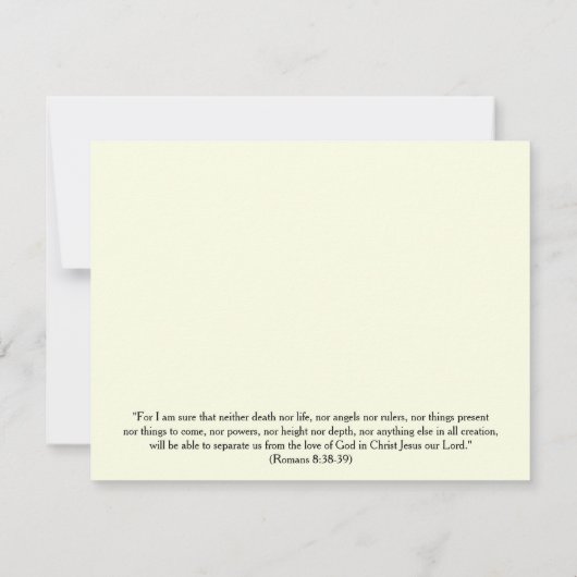 Fall Colors Bijbel Verse Sympathie Card Kaart (Achterkant)