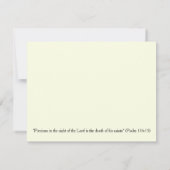 Fall Colors Bijbel Verse Sympathie Card Kaart (Achterkant)