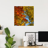 Fall Colors, Blue Sky, Ohio Poster (Thuiskantoor)