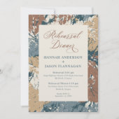 Fall Colors Cinnamon Rehearsal Dinner Kaart (Voorkant)