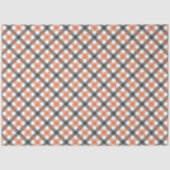Fall Colors Gingham Tissue Paper Tissuepapier (Voorkant)