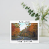 Fall Colors in West Virginia Briefkaart (Staand voorkant)
