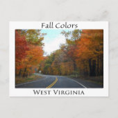 Fall Colors in West Virginia Briefkaart (Voorkant)