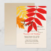 Fall Colors Invitation Kaart (Voorkant / Achterkant)