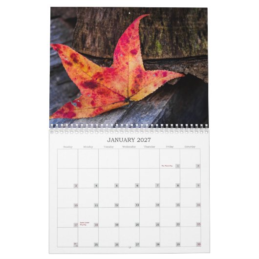 Fall Colors Kalender (Jan 2027)