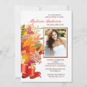 Fall Colors Photo Invitation Kaart (Voorkant)