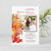 Fall Colors Photo Invitation Kaart (Staand voorkant)