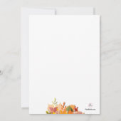 Fall Colors Photo Invitation Kaart (Achterkant)