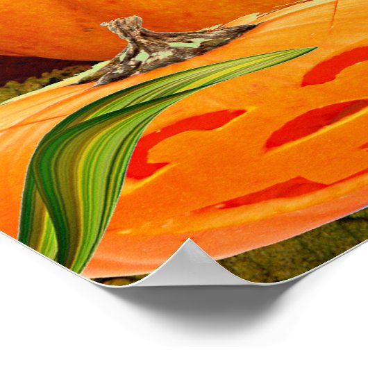 Fall Colors Pumpkins Jack O Lantern Poster (Hoek)