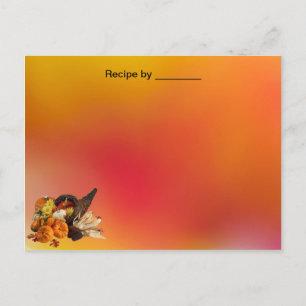 Fall Colors Recipe Custom Card Briefkaart